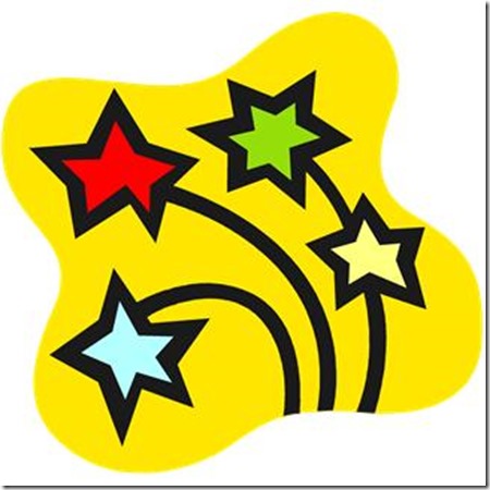 Four Shooting Stars from Microsoft Office Images Four Shooting Stars from Microsoft Office Images
