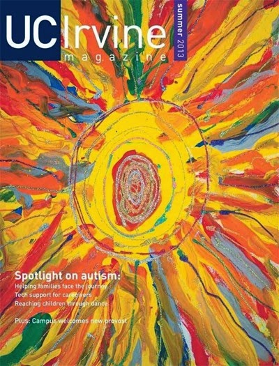 Candy Painting on the cover of UC Irvine Magazine