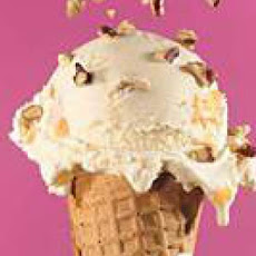 Grilled Nectarine-Bourbon Ice Cream