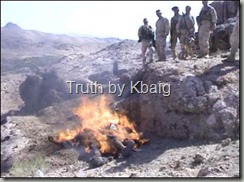 Burning the dead bodies of Afghans