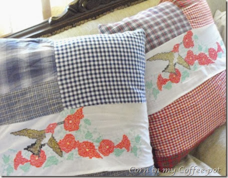 pillows for the couch- betty's pillow slips