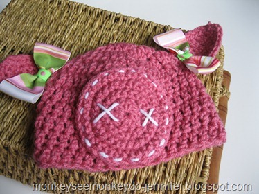 dark pink pig hat