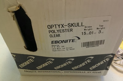 Ebonite Skull bowling ball box