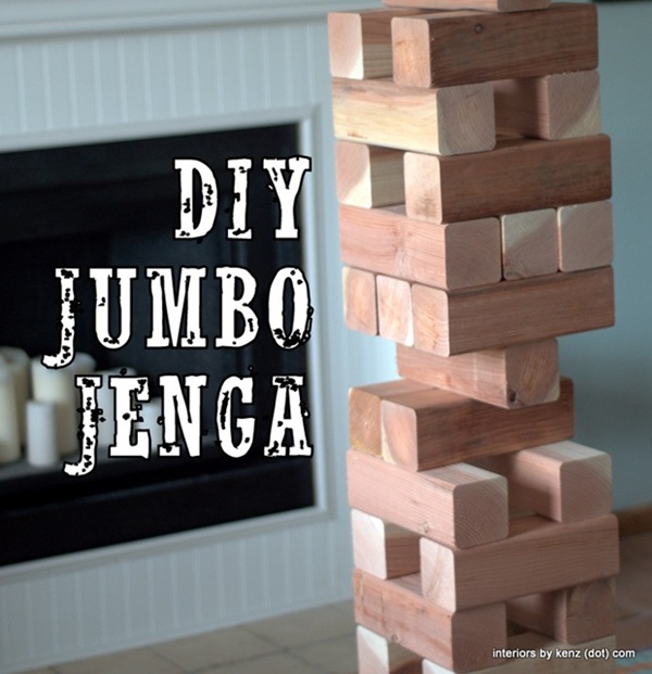 Jumbo Jenga for Backyard BBQs {Interiors by Kenz}