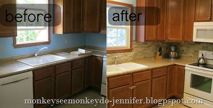 backsplash before & after