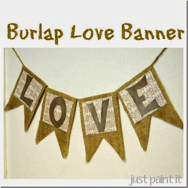 Burlap Love Banner