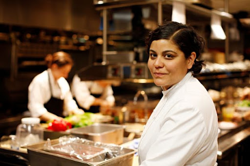 Chef Julie Farias of Goat Town restaurant and The Parlour Lounge at The Roger hotel.