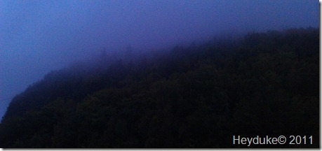 NH mts night of fog and rain