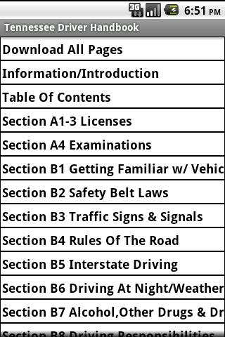 Tennessee Driver Handbook