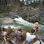 The crew scouting Pistol Creek Rapid