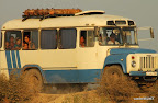 Bus full of Uzbek ladies heading for the ferry