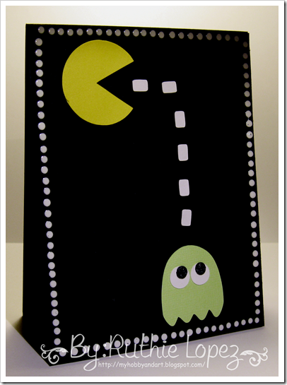 Pacman Card - Designs on Cloud - Awesome 80´s - Latinas Arts and Crafts - Ruthie Lopez DT