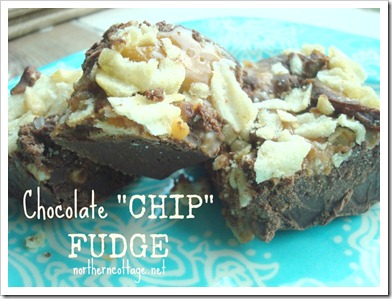 Chocolate Chip Fudge @ Northern Cottage.net Chocolate Chip Fudge @ Northern Cottage.net