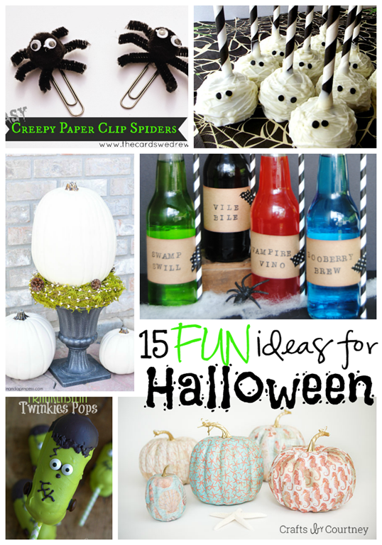 15 Fun Ideas for Halloween at GingerSnapCrafts.com #Halloween #linkparty #features