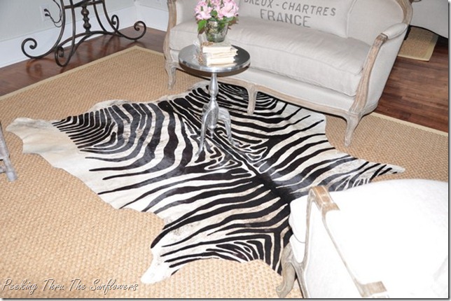 zebra hide rug 004