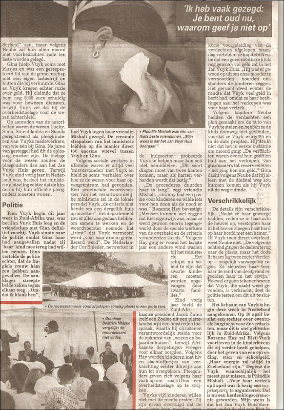 Vuyk Riet moord P3 Telegraaf Artikel Mar232012 Vuyk Riet moord P3 Telegraaf Artikel Mar232012