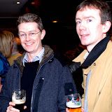 having a pint or two