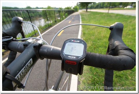 Polar RCX5 Cycling Start Screen