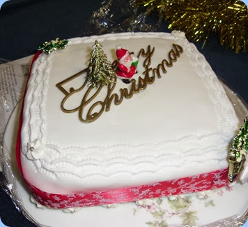 Our Christmas cake baked by Committee Member Peter Littlejohn.