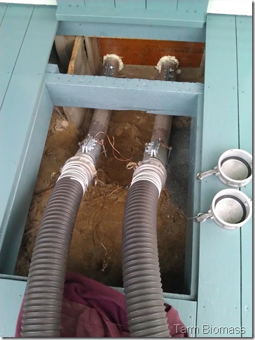 Froling P4 Outside Wood Pellet Connections