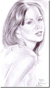 Tiffany Fallon pencil drawing portrait Tiffany Fallon pencil drawing portrait