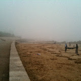 Qingdao - Brume sur la plage