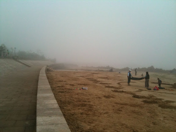 Qingdao - Brume sur la plage