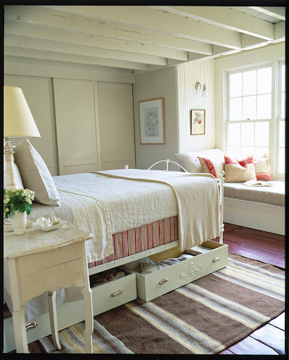 Underbed storage boxes are a great idea. These were made from old dresser drawers. Just add a set of four casters to each drawer, fill them up and then slide them under the bed. Underbed storage boxes are a great idea. These were made from old dresser drawers. Just add a set of four casters to each drawer, fill them up and then slide them under the bed.