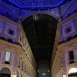 galleria vittorio emanuele II by night in Milan, Milano, Italy