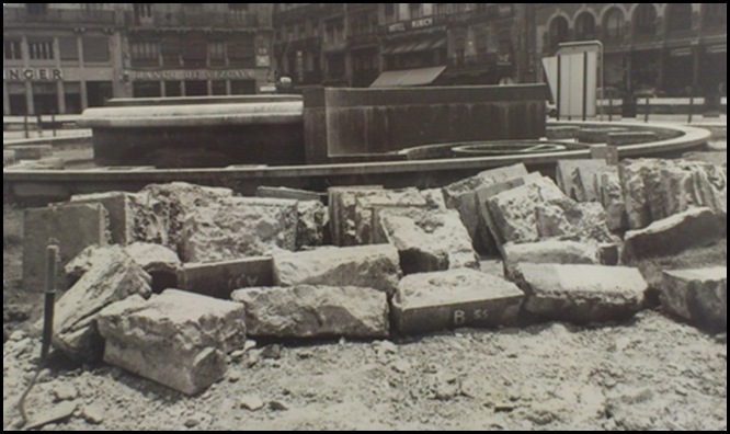 obras en la ciudad plaza de la reina años 60