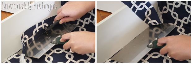 Lining Drawers with Fabric {Sawdust and Embryos}