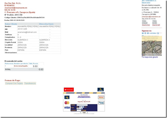 PANTALLA PAGO TARJETA