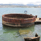 The only part of the USS Arizona that is above water