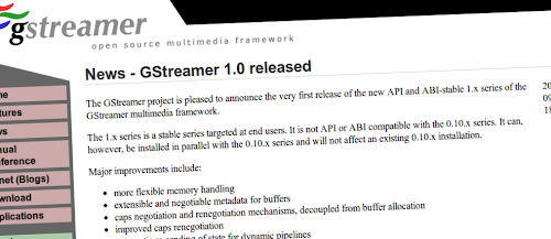 GStreamer 1.0 