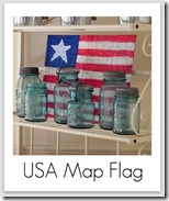 USA map flag