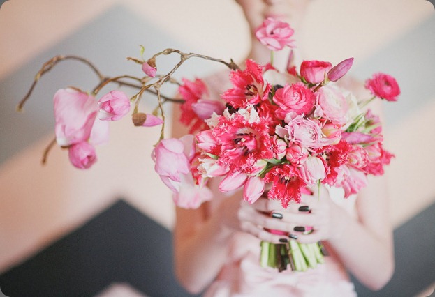 3 tulip magnolia bouquet bows and arrows