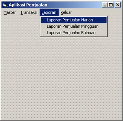 46 - Buat Script Menu Laporan Harian