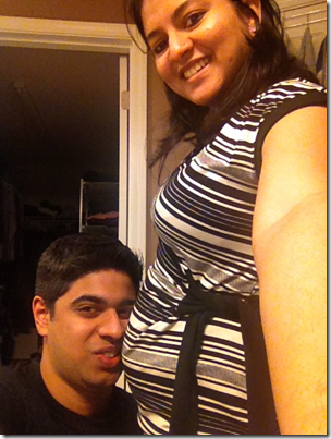 Me & my wife with the baby bump