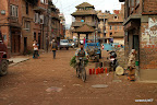 Bicycle in Bhatapur streets