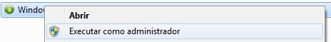 executar arquivo com o administrador