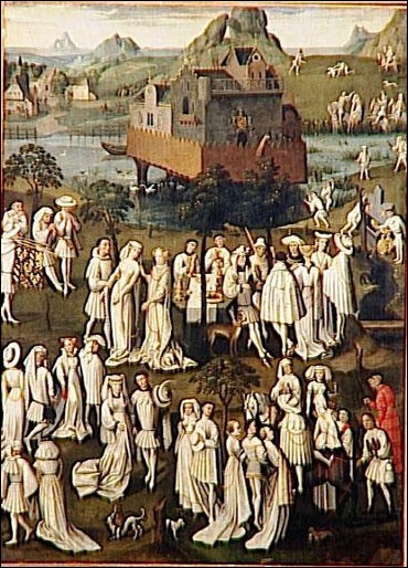 Ecole française,Fête champêtre à la cour de Philippe le Bon Vers 1550