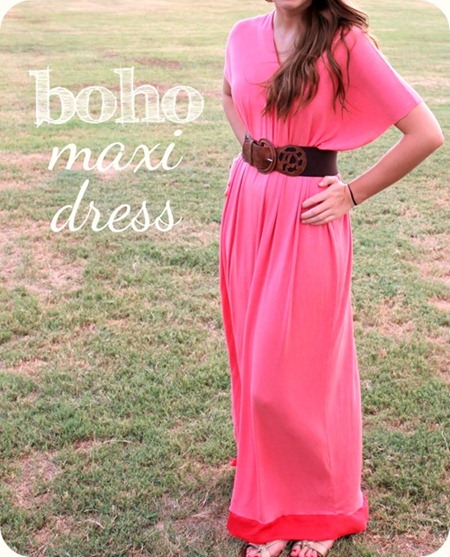 boho maxi dress tutorial