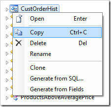 Copying the CustOrdersOrders controller. Copying the CustOrdersOrders controller.