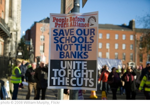 'Save Our Schools Not The Banks' photo (c) 2008, William Murphy - license: http://creativecommons.org/licenses/by-sa/2.0/