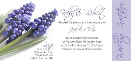 Violet 1 Flat Invitation