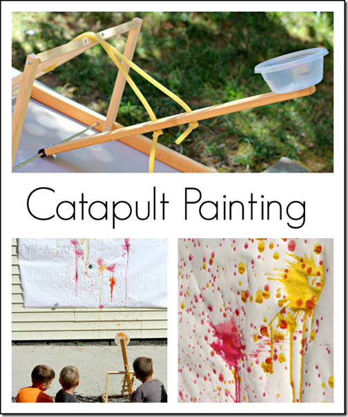 Catapult Painting Kids Activitiy Catapult Painting Kids Activity #kids #play #painting