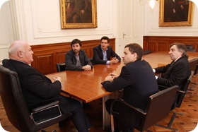 Reunión con el rector de la Universidad de Buenos Aires Rubén Hallú