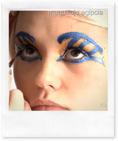 maquillaje egipcia