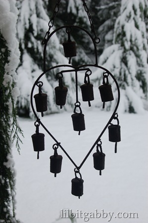 Rustic - Rusty Windchime in the snow