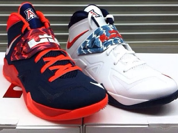 Arizona Wildcats8217 Nike Zoom Soldier VII Home amp Away PEs